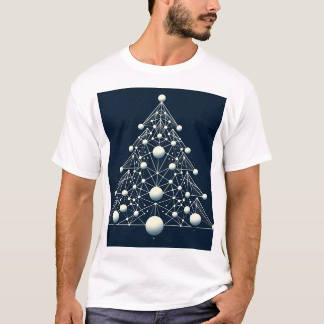 Camiseta arvore de natal (Anverso)