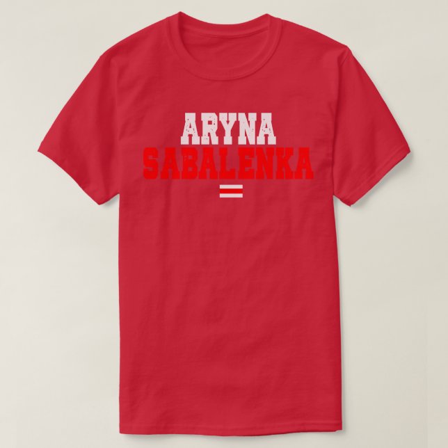 Camiseta Aryna Sabalenka Tenis Jugador Bielorruso TShirt (Diseño del anverso)
