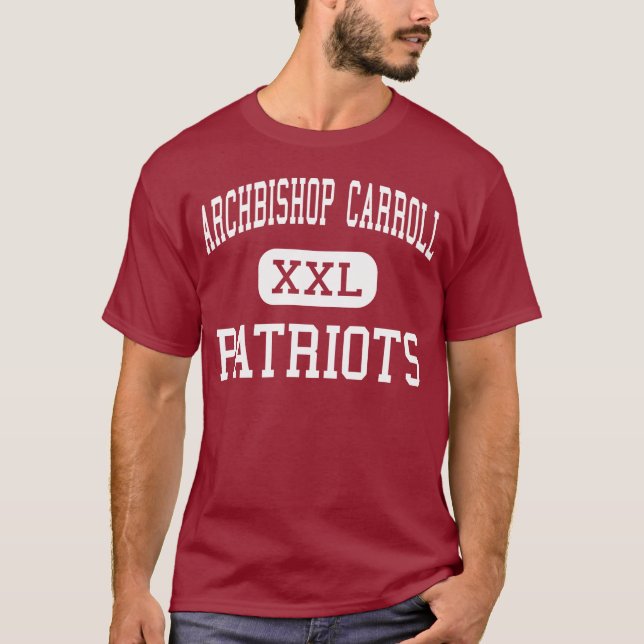 Camiseta Arzobispo Carroll - patriotas - alto - Radnor (Anverso)