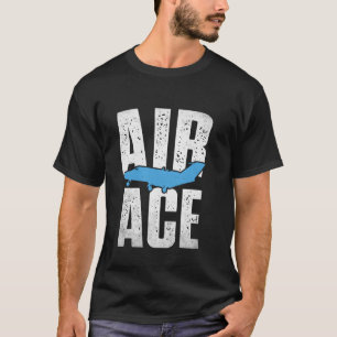 Camiseta As Air Ace Avión Vuela Aviación Avión Entusiasta