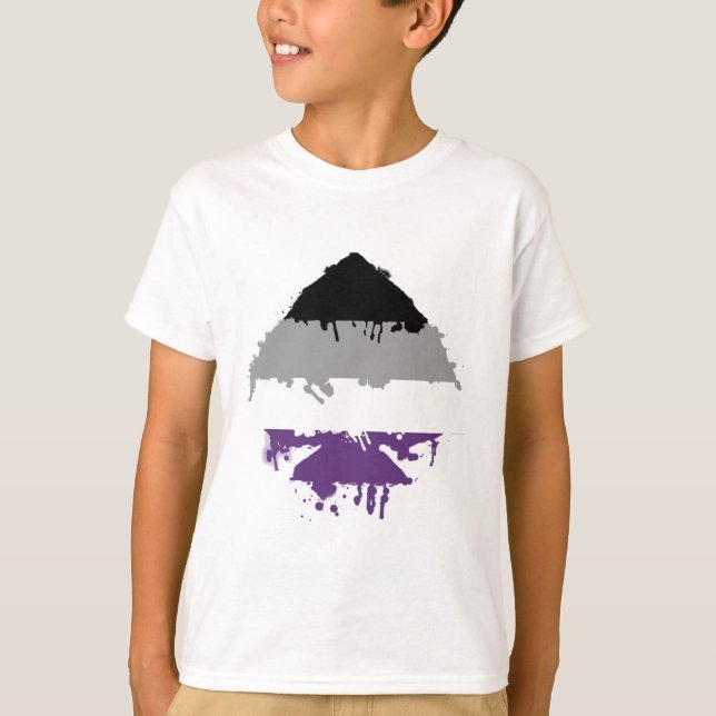 Camiseta As asexual de Paintdrip (Anverso)