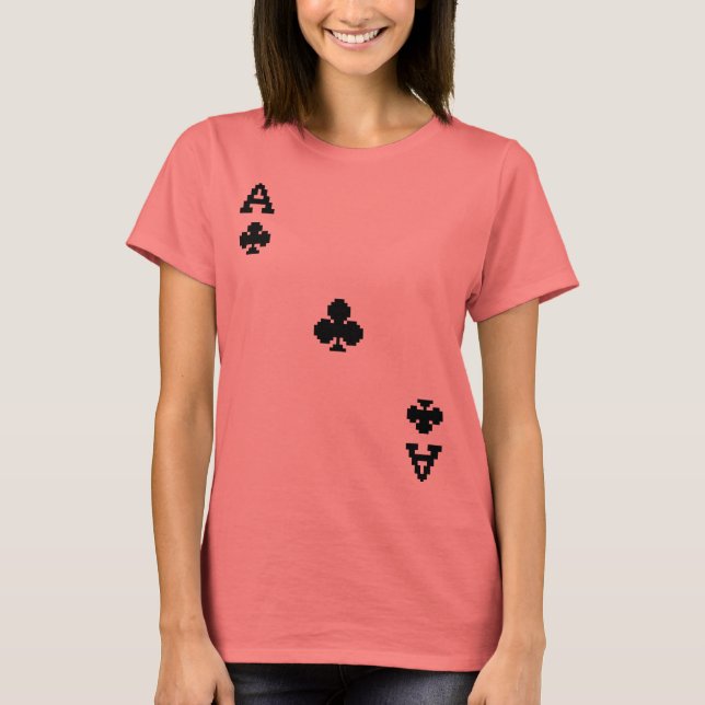 Camiseta As de Clubs Clubs Pixelated Clubs (Anverso)