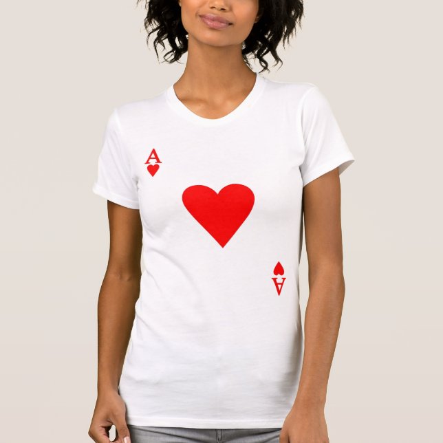 Camiseta As de corazones (Anverso)