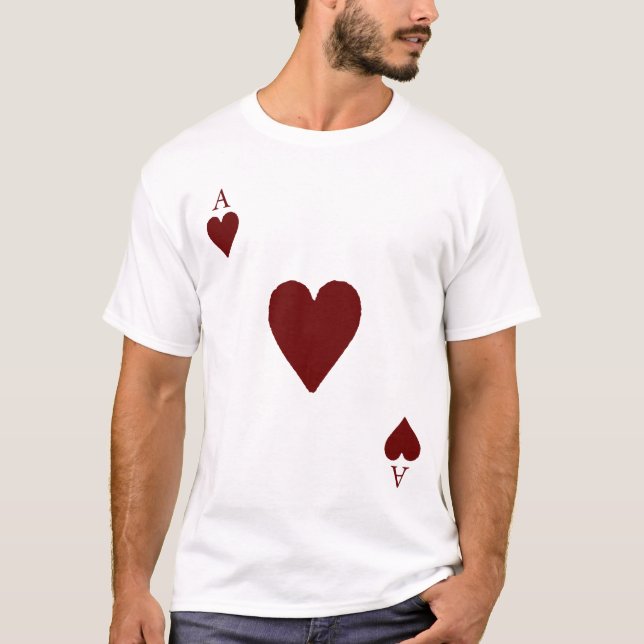 Camiseta As de corazones (Anverso)