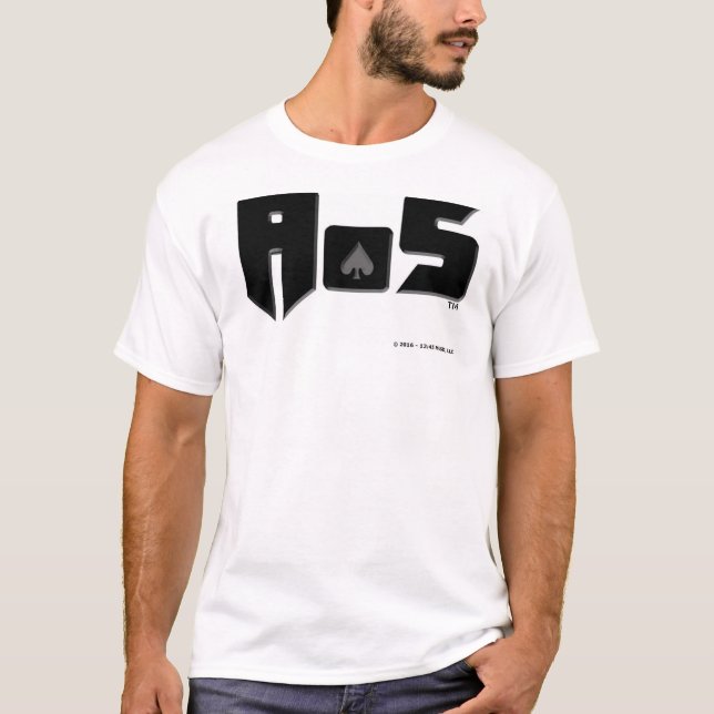 Camiseta As de espadas (AOS) - logotipo alterno (Anverso)