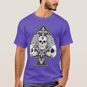 Camiseta As de espadas jugando cartas póker 