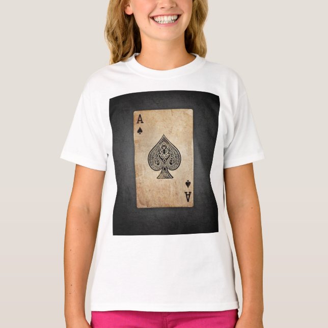 Camiseta As de espadas lanzar almohada (Anverso)