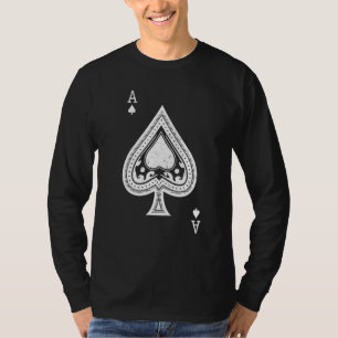Camiseta As De Espadas Para Hombres Mujeres - PRI Blanco Mo