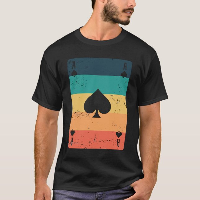 Camiseta As de juego de cartas de póquer o Skat (Anverso)