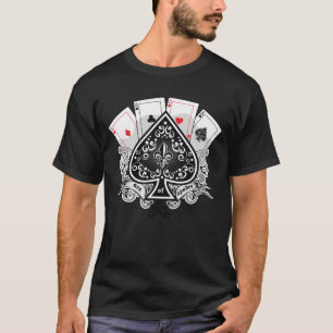 Camiseta As De Spades   Diseño de cubierta de tarjetas