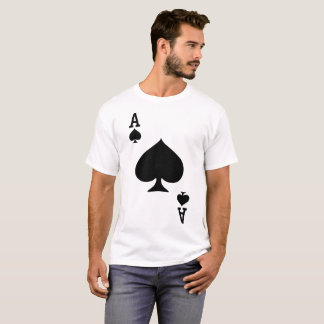 Camiseta As del traje de Halloween del naipe de las espadas