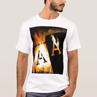 Camiseta As llameantes del bolsillo del arte famoso