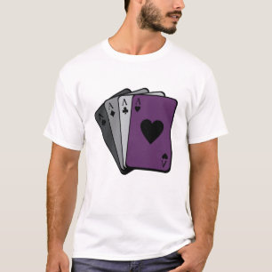 Camiseta As Of Spades Bandera Asexual Jugando Cartas LGBT R