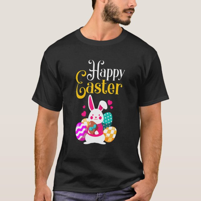 Camiseta As Of Spades Día De Pascua Bailando Skeleton Bunny (Anverso)
