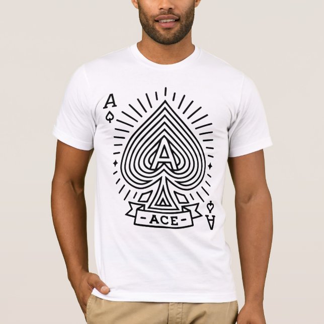 Camiseta As of Spades — Emblema de monoline Sunburst (Anverso)