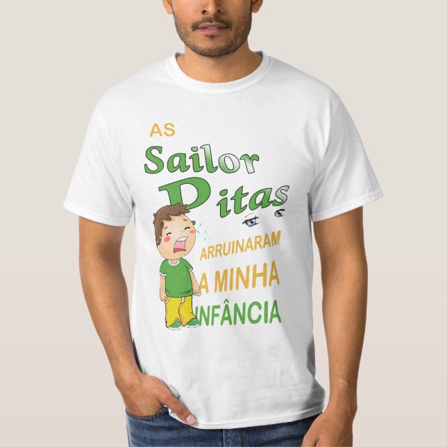 Camiseta As Sailor Pitas Arruinaram a Minha Infância- H/ver (Anverso)