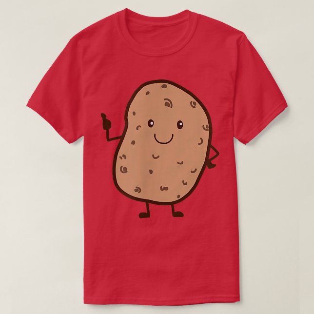 Camiseta As Seen On Late Night  Is Potato  (Diseño del anverso)