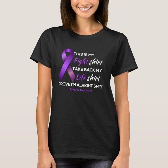 Camiseta AS tees Epilepsy Awareness This is my Fight Life A (Anverso)
