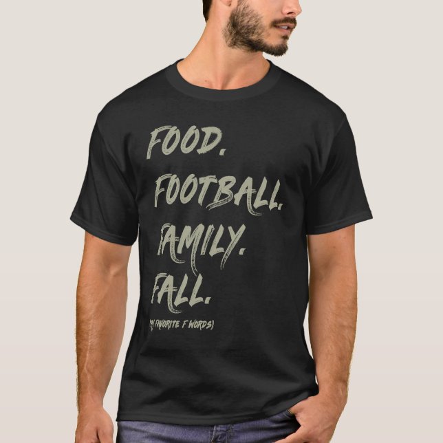 Camiseta AS tees Food Family Football Fall (Anverso)