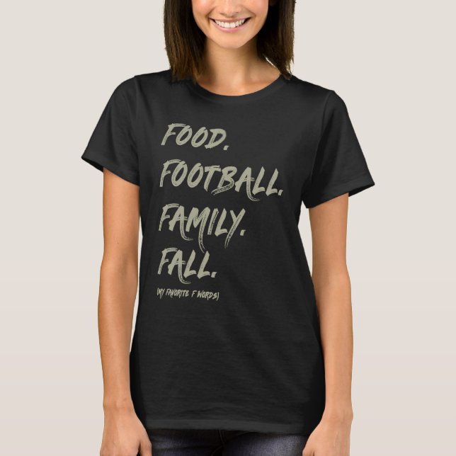 Camiseta AS tees Food Family Football Fall (Anverso)