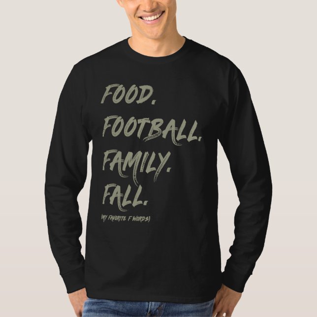 Camiseta AS tees Food Family Football Fall (Anverso)