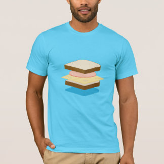 Camiseta asada a la parrilla del queso