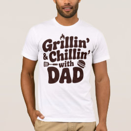 Camiseta Asando y relajándose con papá