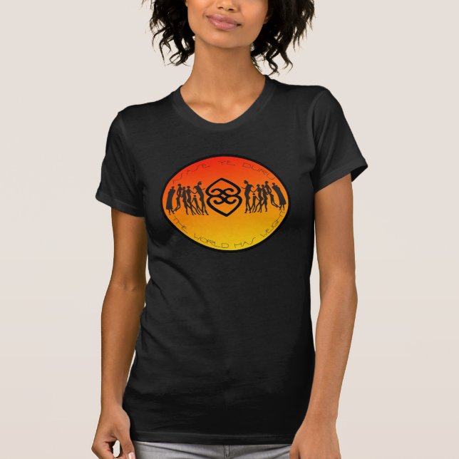 Camiseta ASASE YE DURU la tierra tiene peso (Anverso)