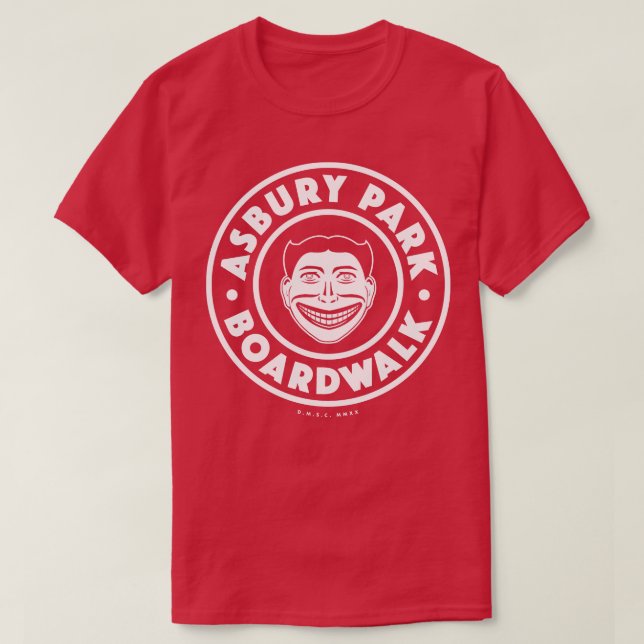 Camiseta Asbury Park Boardwalk White (Diseño del anverso)