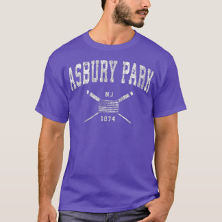 Camiseta Asbury Park NJ Bandera Nautical de Estados Unidos