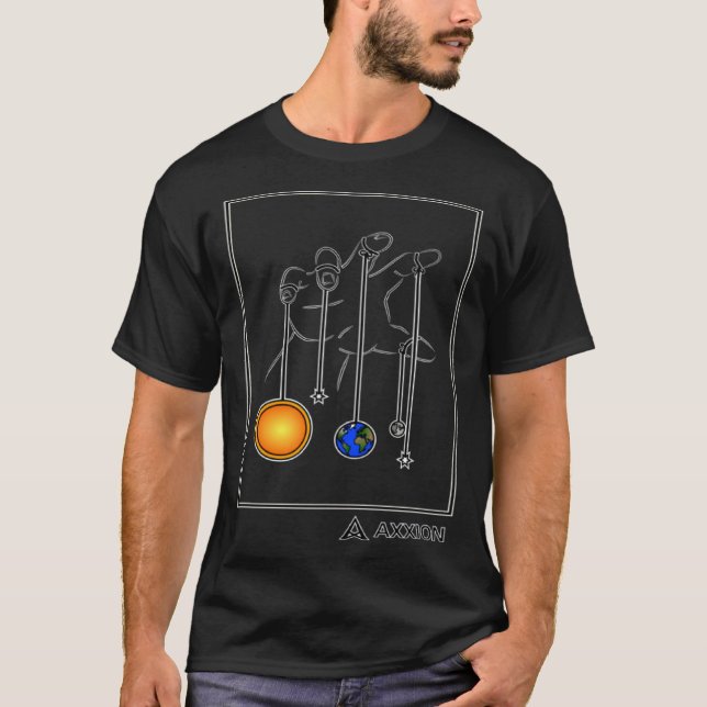 Camiseta Ascendancy Axxion Abstract Planets Solar System Sp (Anverso)
