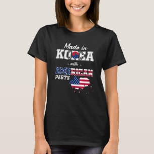 Camiseta Ascendencia de partes coreano americano Corea del