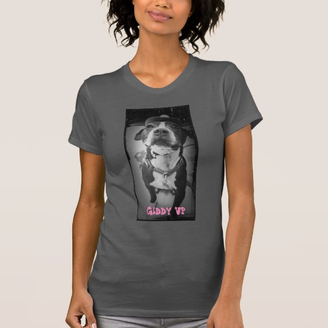 Camiseta ascendente vertiginosa del gris de las (Anverso)