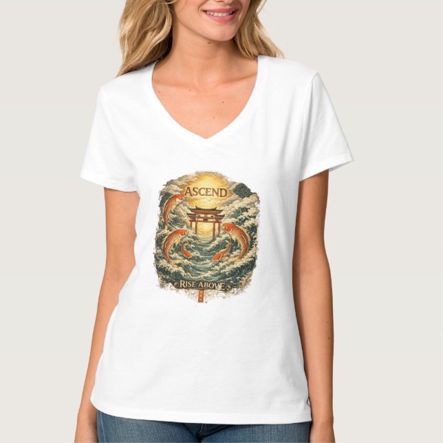 Camiseta Ascender Elevándose Por Encima (Anverso)