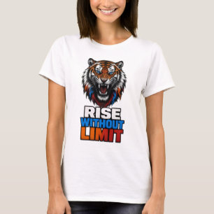 Camiseta Ascender Sin Límite Rugido de Tigre Fiero