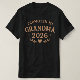 Camiseta Ascendida a Abuela 2026   Nueva Idea de Regalo par