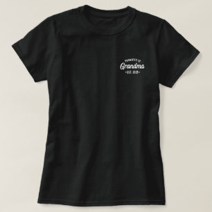 Camiseta Ascendida a Abuela desde 2025 Anuncio de Bebé
