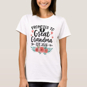 Camiseta Ascendida a Bisabuela Revelación del Bebé 2026