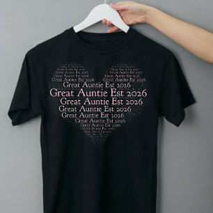 Camiseta Ascendida a Gran Tía Est 2026, Regalo para Tía