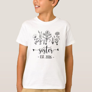 Camiseta Ascendida a Hermana Est 2026 Anuncio de Embarazo