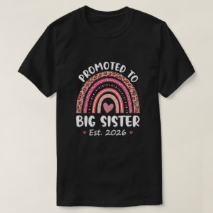 Camiseta Ascendida a Hermana Mayor 2026 Embarazo Lindo