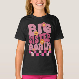 Camiseta Ascendida a Hermana Mayor de Nuevo Niña de Párvulo