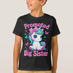 Camiseta Ascendida a hermana mayor lindo unicornio hermana 