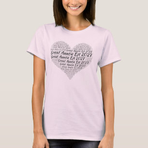 Camiseta Ascendida a tía abuela desde 2027, regalo para tía