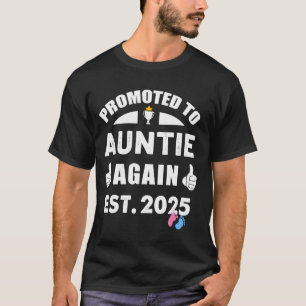 Camiseta Ascendida a Tía de Nuevo 2025 Revelación de Embara