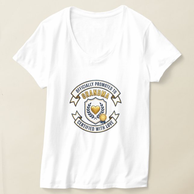 Camiseta Ascendida Oficialmente a Abuela (Distribución )