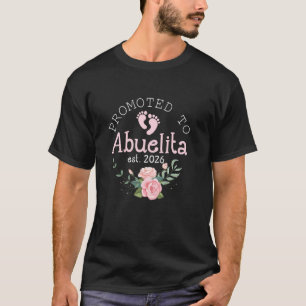 Camiseta Ascendido a Abuela 2026 Nueva Abuela Primera Vez