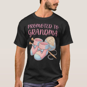 Camiseta Ascendido a abuela Tejiendo Hilo Botitas Lindas