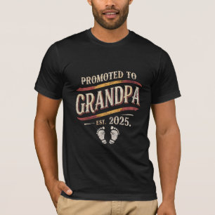 Camiseta Ascendido a Abuelo 2025 Abuelo est 2025 