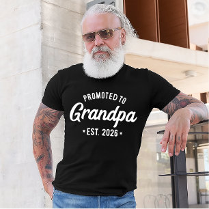 Camiseta Ascendido a Abuelo 2026 Nuevo Abuelo Est 2026